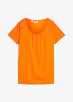 Shirt aus reiner Baumwolle, Kurzarm