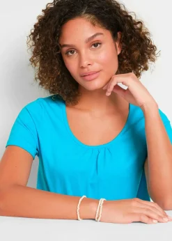 Shirt aus reiner Baumwolle, Kurzarm