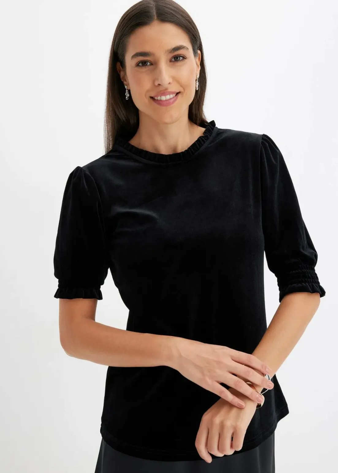 Shirt aus softem Samt