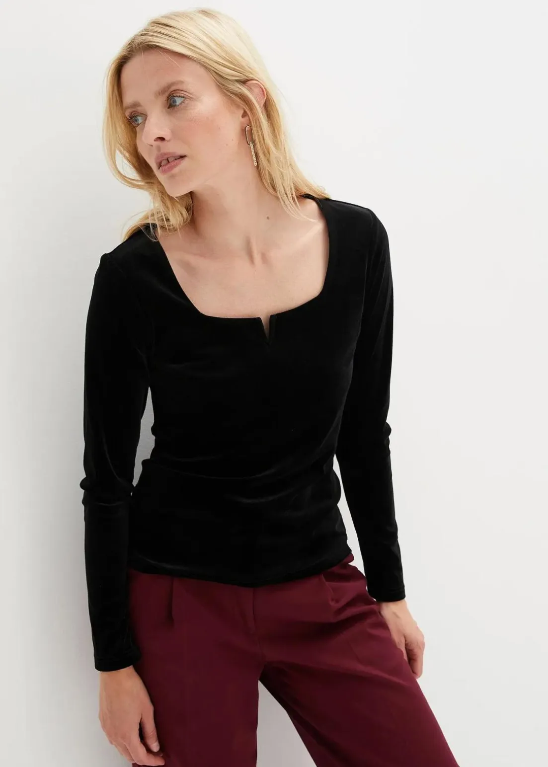 Shirt aus softem Samt