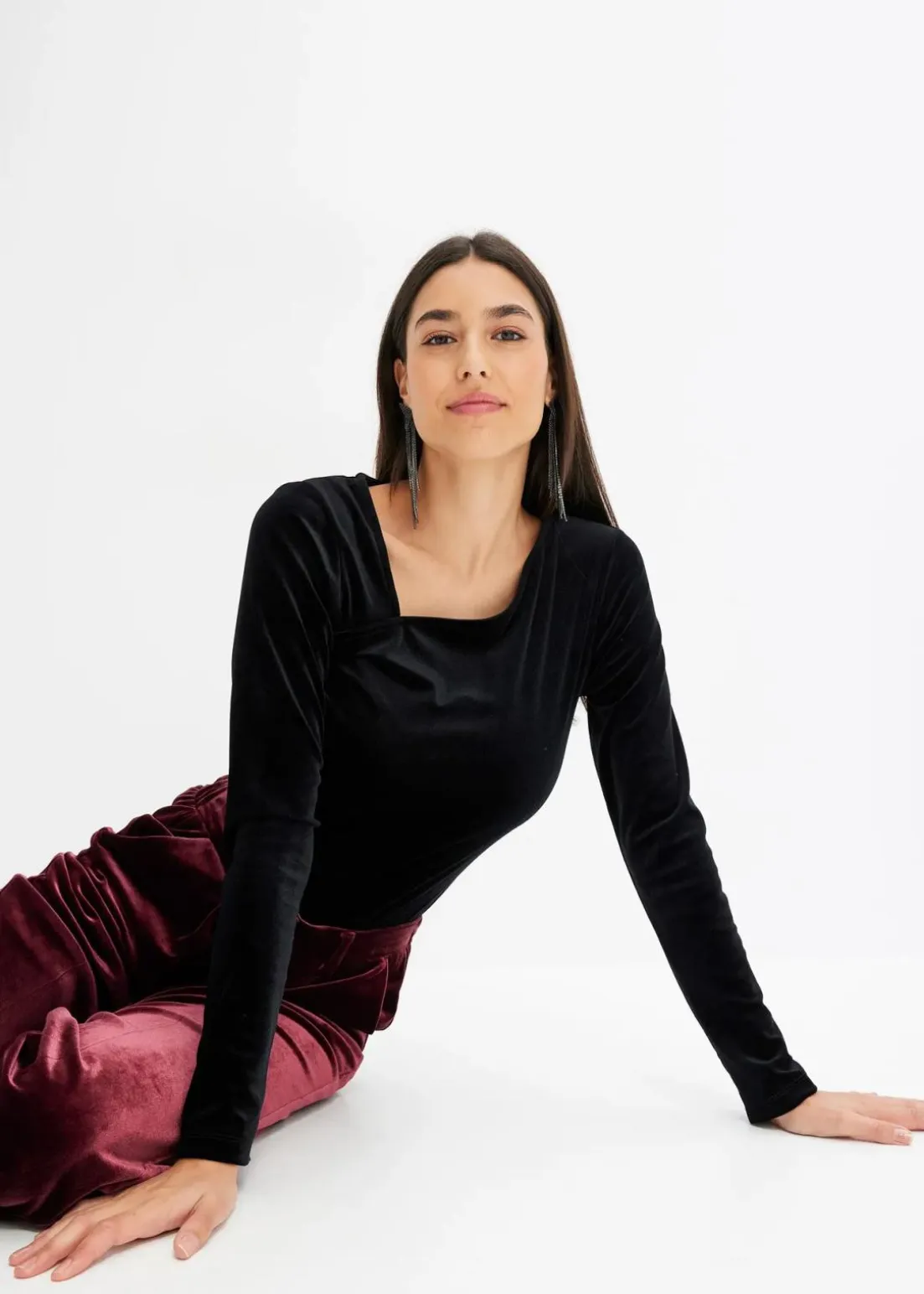 Shirt aus softem Samt