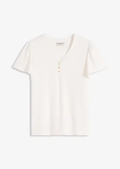 Shirt aus Viskose mit Knöpfen