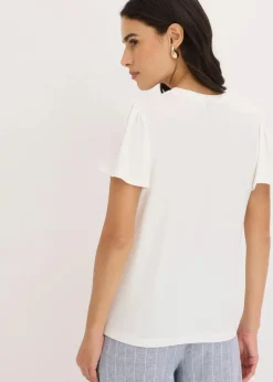 Shirt aus Viskose mit Knöpfen