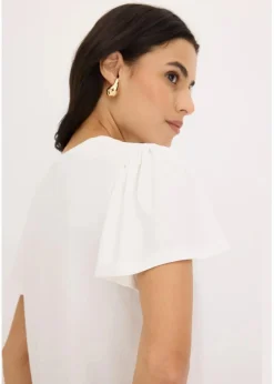 Shirt aus Viskose mit Knöpfen