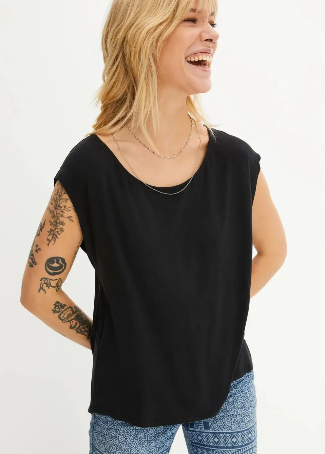 Shirt aus Viskose-Mix