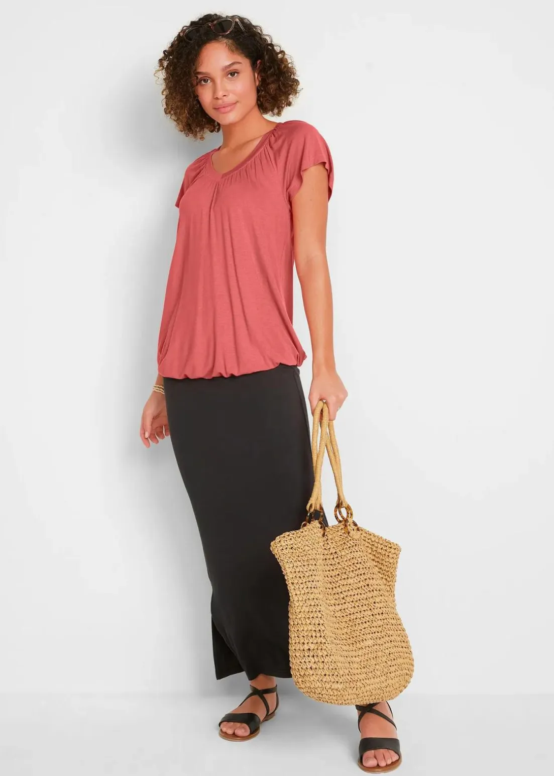 Shirt aus Viskose-Mix