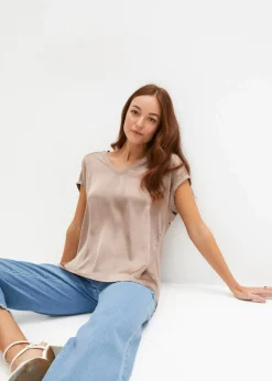 Shirt aus Viskose-Mix