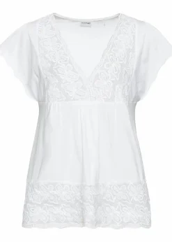 Shirt in Viskose-Baumwoll-Mix