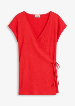 Shirt in Wickeloptik