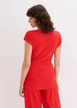 Shirt in Wickeloptik