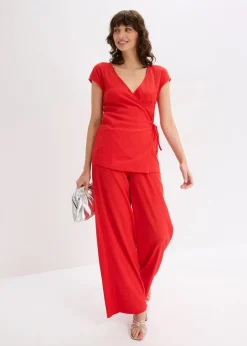 Shirt in Wickeloptik