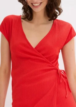 Shirt in Wickeloptik