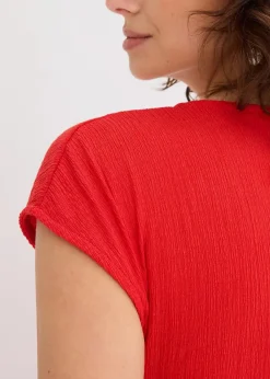 Shirt in Wickeloptik