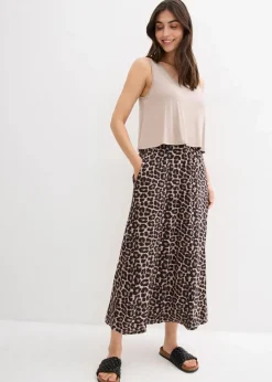 Shirt Kleid aus fließendem Viskose-Elasthan-Mix