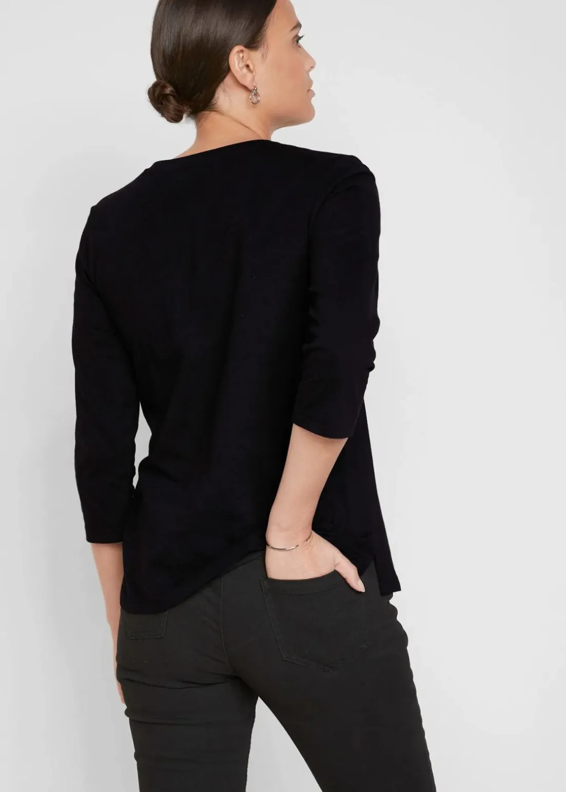 Shirt mit 3/4 Ärmel