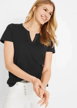 Shirt mit dekorativem Ausschnitt