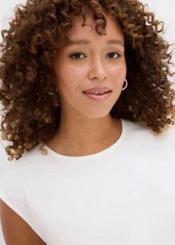 Shirt mit elastischem Bündchen