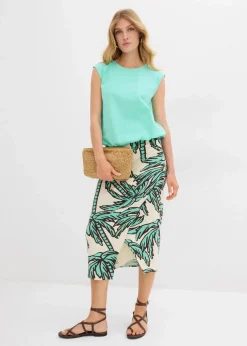 Shirt mit elastischem Bündchen