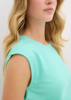 Shirt mit elastischem Bündchen