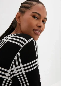 Shirt mit elastischem Saum, langarm