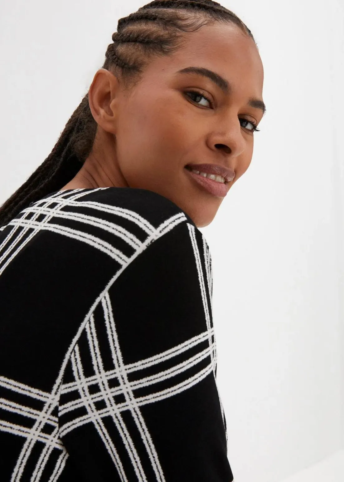 Shirt mit elastischem Saum, langarm