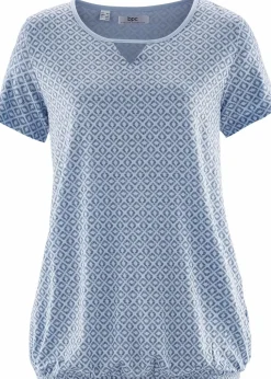 Shirt mit Gummizug, Kurzarm