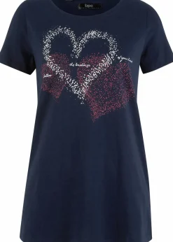 Shirt mit Herzdruck aus Bio-Baumwolle