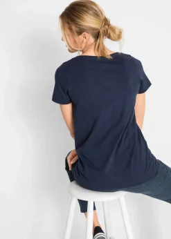 Shirt mit Herzdruck aus Bio-Baumwolle