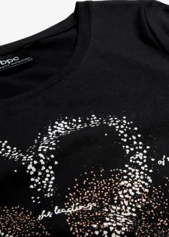 Shirt mit Herzdruck aus Bio-Baumwolle