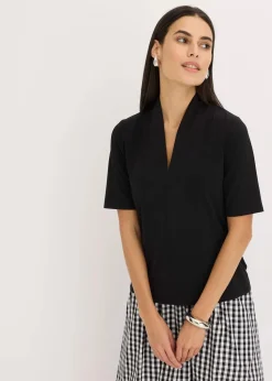 Shirt mit Kelchkragen