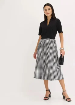 Shirt mit Kelchkragen