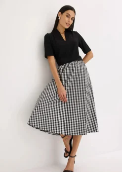 Shirt mit Kelchkragen