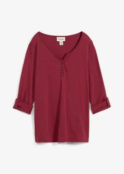 Shirt mit Knopfleiste aus reiner Bio-Baumwolle