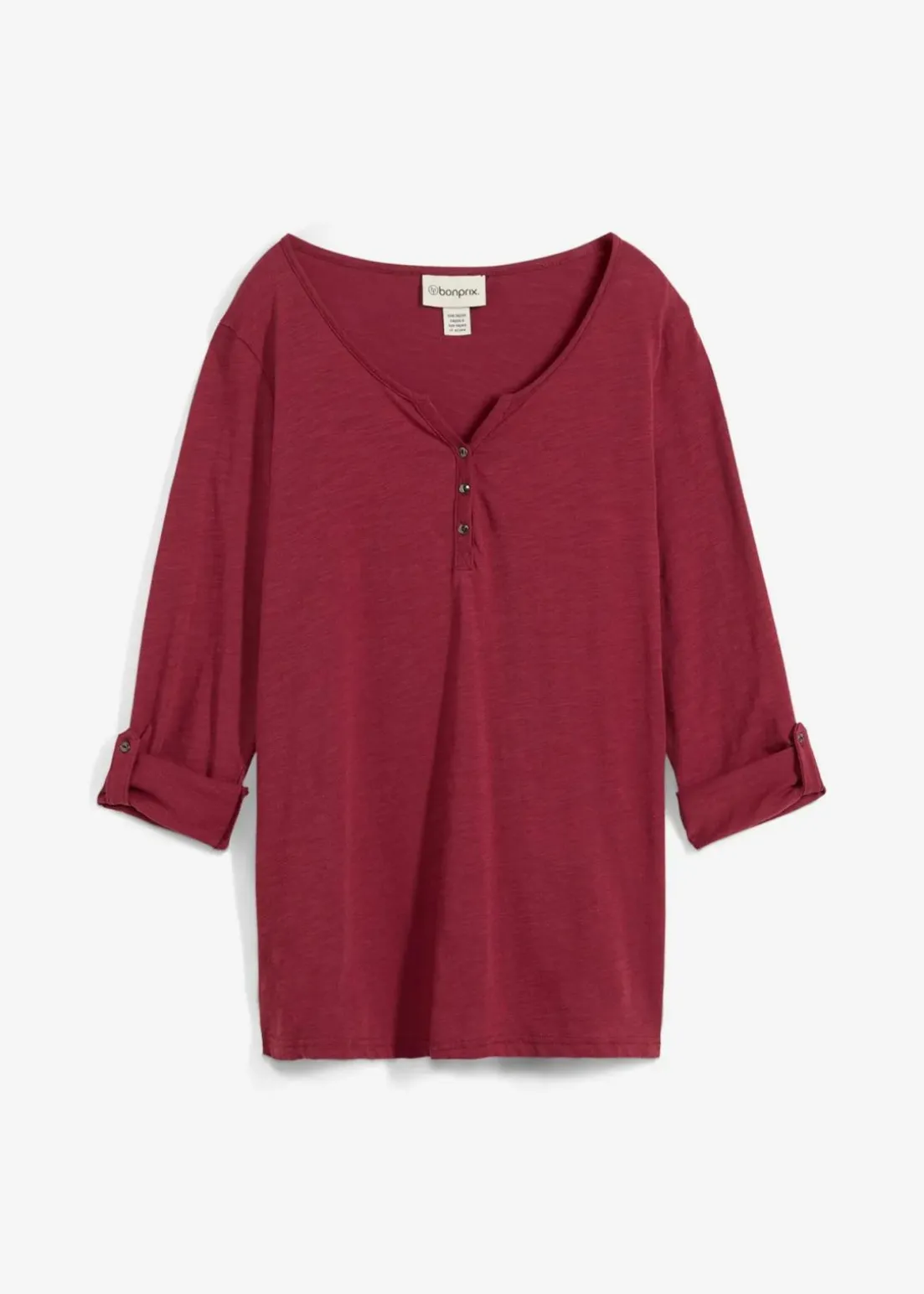 Shirt mit Knopfleiste aus reiner Bio-Baumwolle