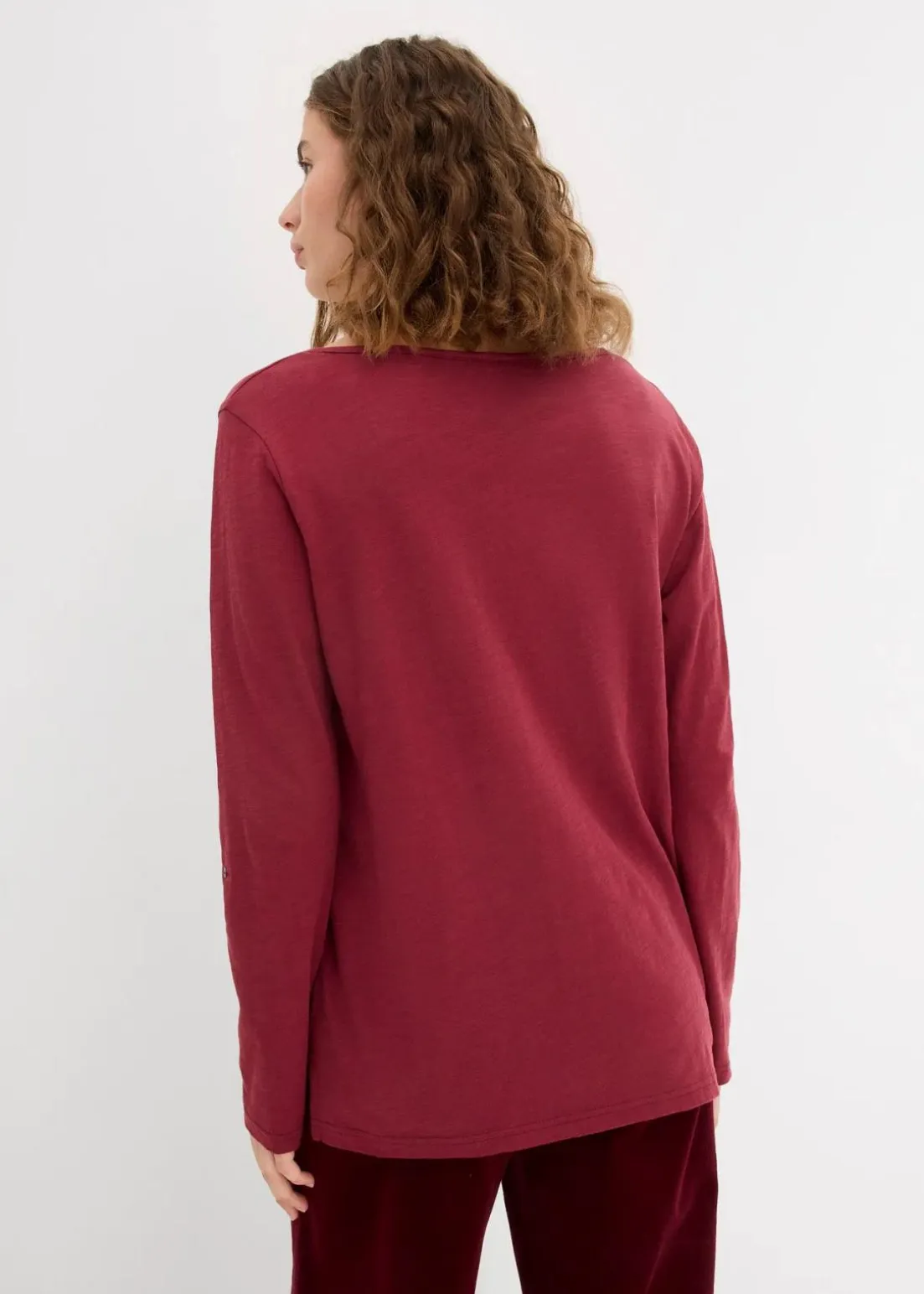 Shirt mit Knopfleiste aus reiner Bio-Baumwolle