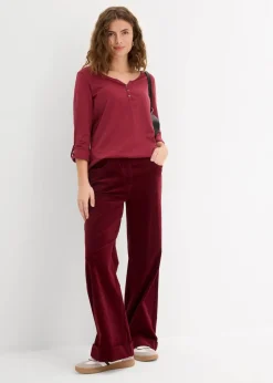 Shirt mit Knopfleiste aus reiner Bio-Baumwolle