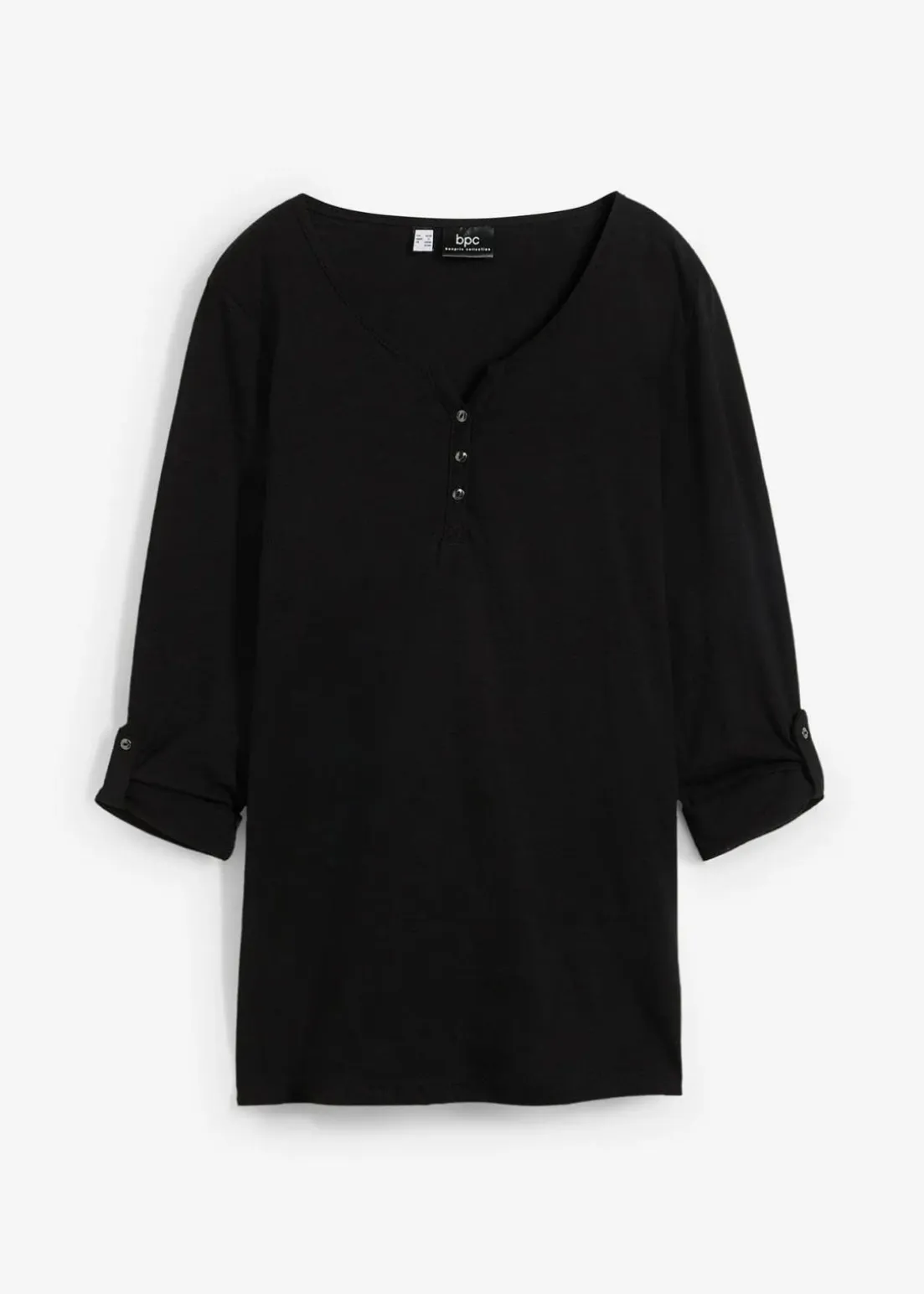 Shirt mit Knopfleiste aus reiner Bio-Baumwolle