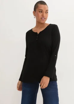 Shirt mit Knopfleiste aus reiner Bio-Baumwolle