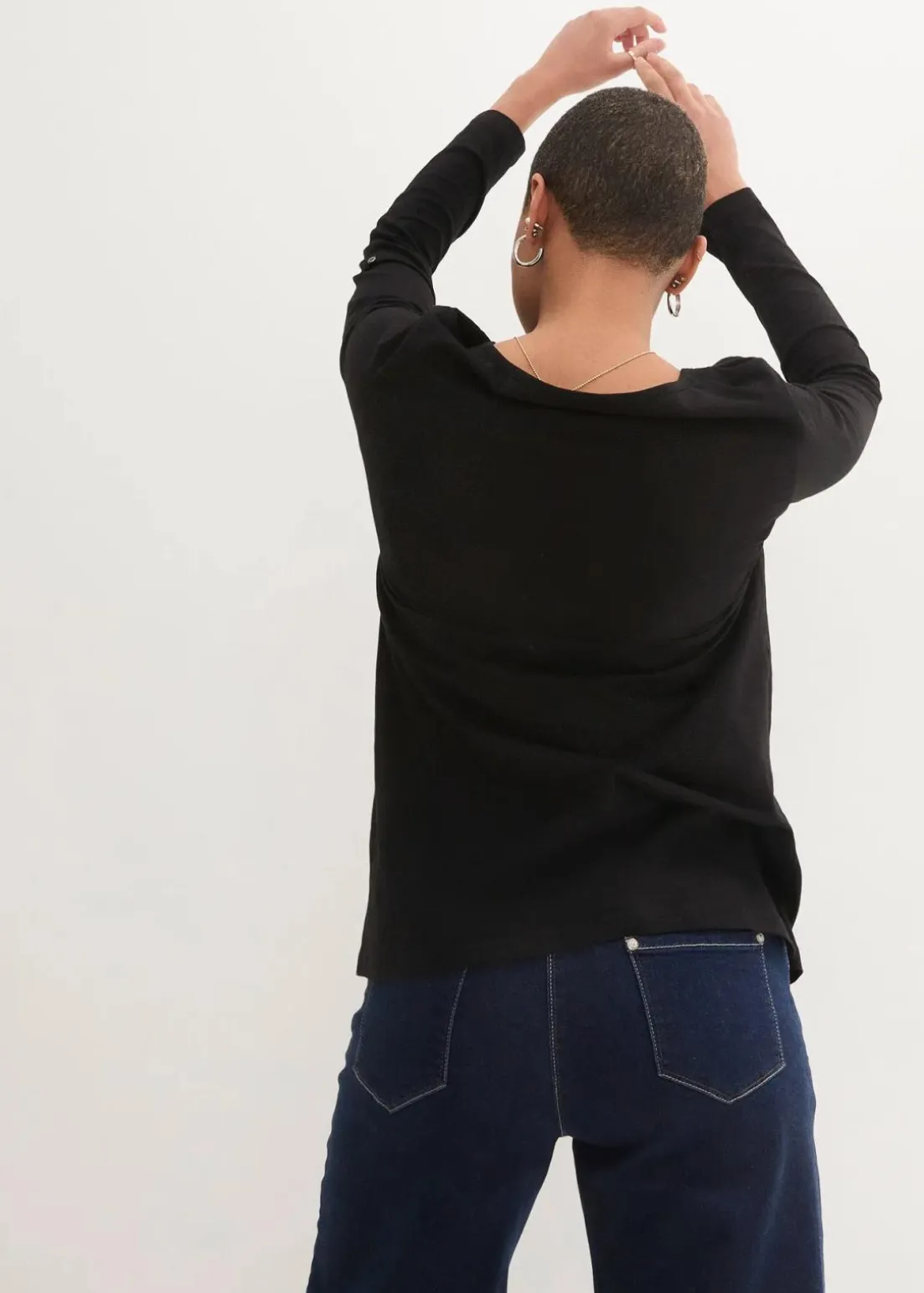 Shirt mit Knopfleiste aus reiner Bio-Baumwolle