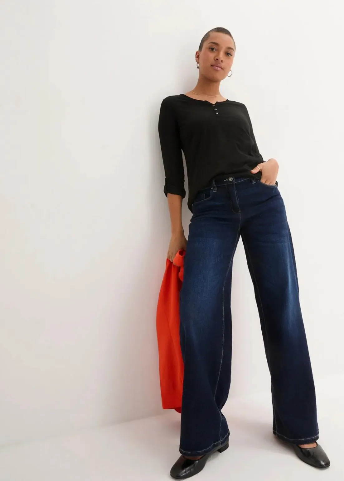 Shirt mit Knopfleiste aus reiner Bio-Baumwolle