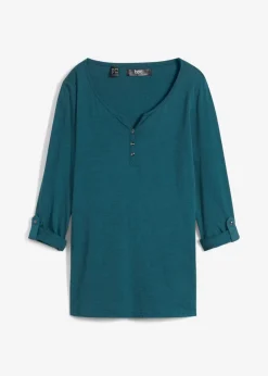 Shirt mit Knopfleiste aus reiner Bio-Baumwolle