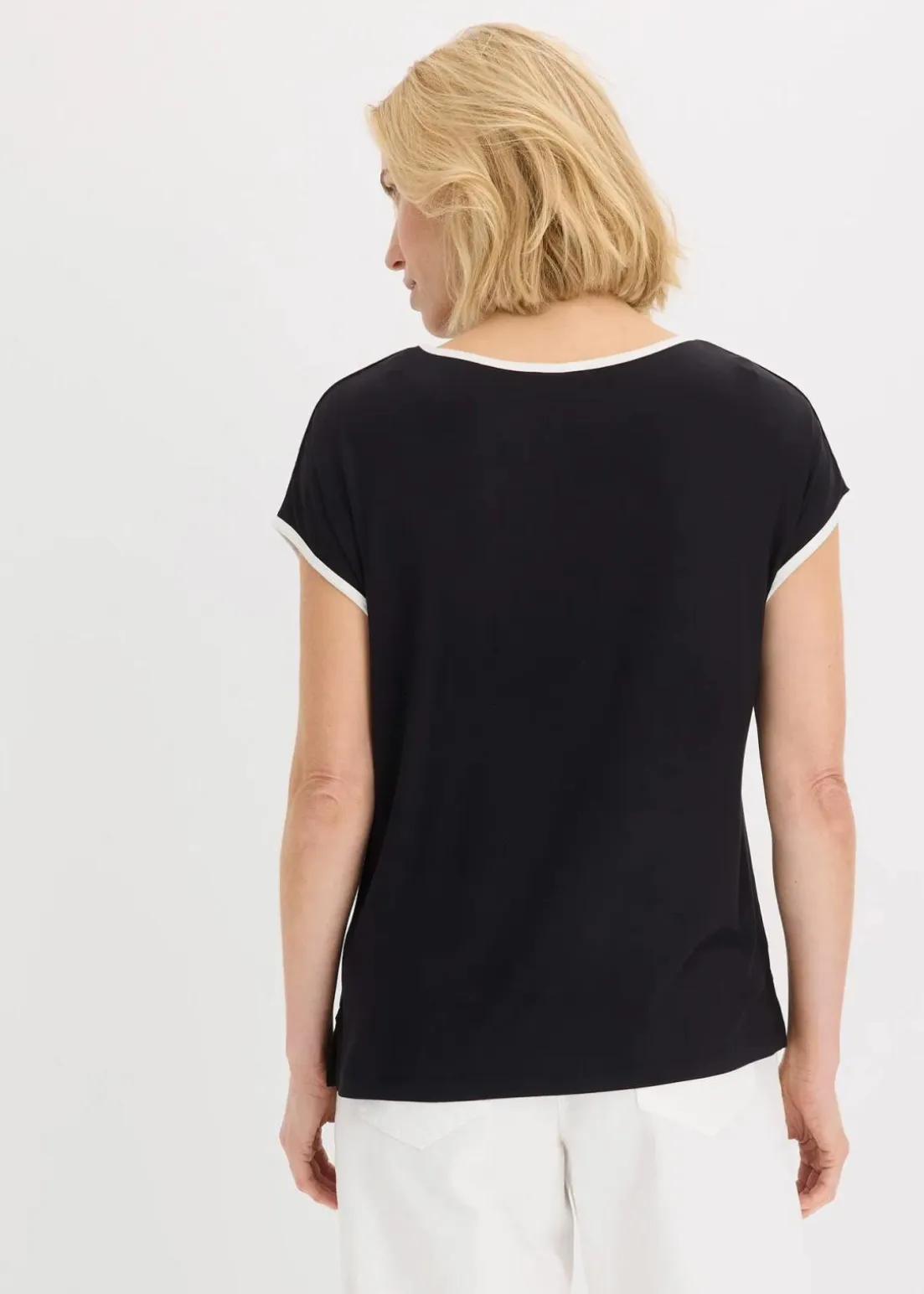 Shirt mit Kontrast Piping