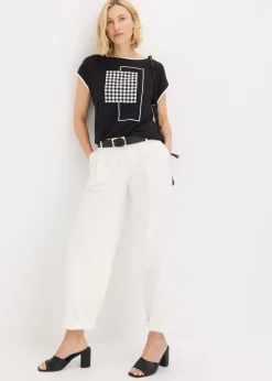 Shirt mit Kontrast Piping