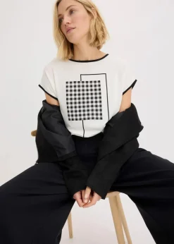 Shirt mit Kontrast Piping