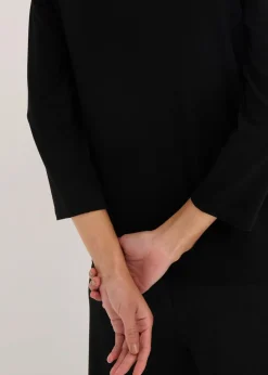 Shirt mit Kontrastblende