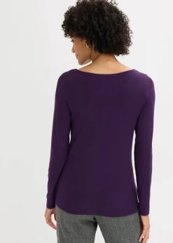 Shirt mit Mesheinsatz und Glitzersteinchen