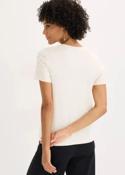 Shirt mit Perlen-Applikation