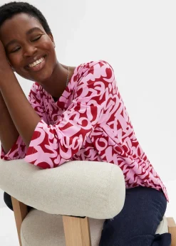 Shirt mit Rundhals-Ausschnitt, ¾-Arm