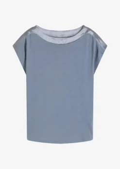 Shirt mit Satinpasse