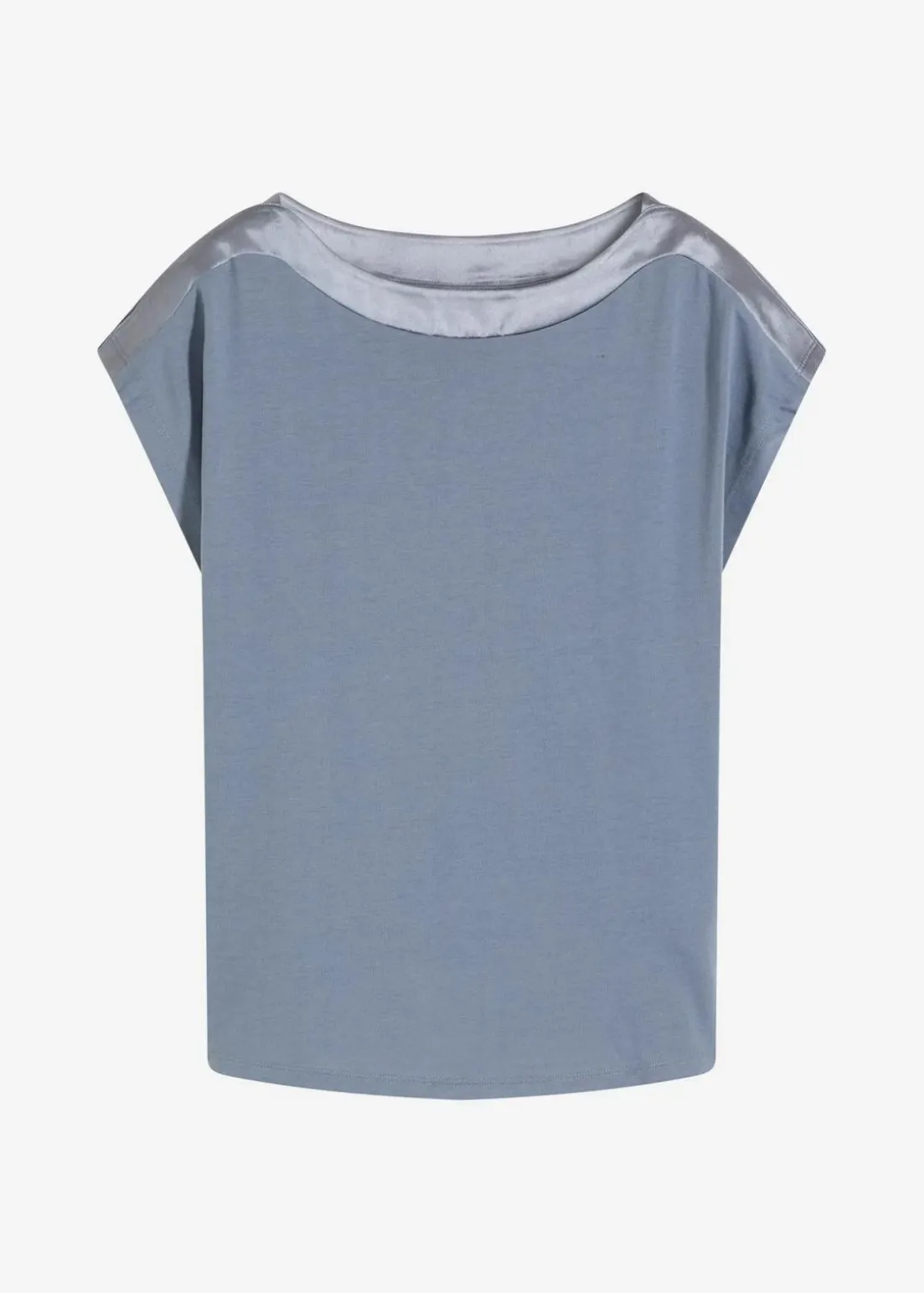 Shirt mit Satinpasse